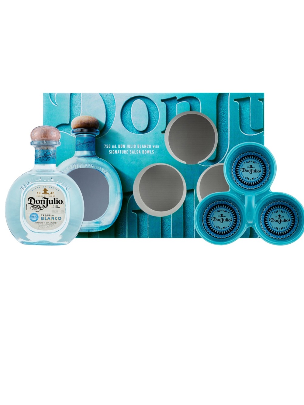 NEW Don Julio Turquoise 3-Section Ceramic Serveware Dish